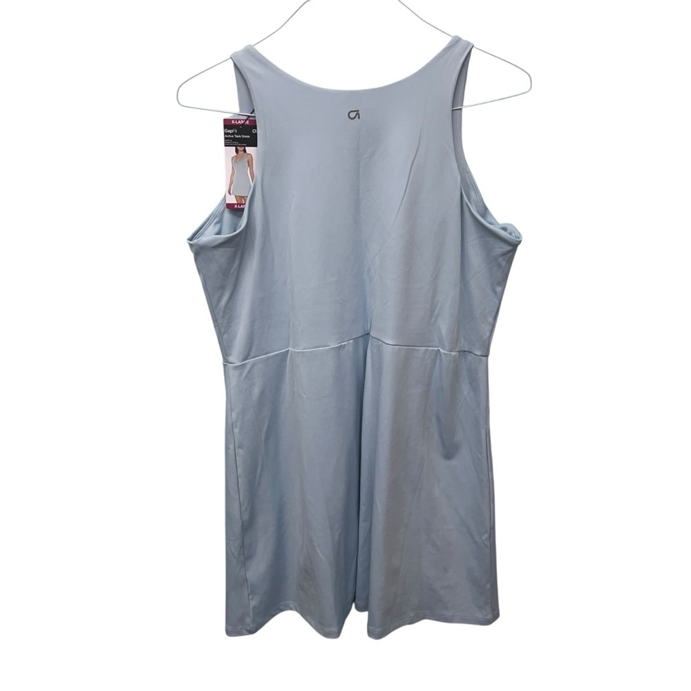 NWT V-Neck Blue Athletic Dress/Skort Shelf Bra Has Pockets Size XL - Picture 2 of 9